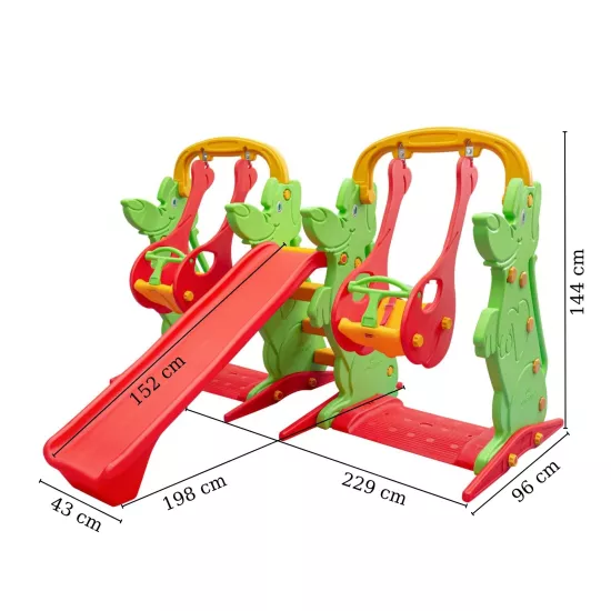 Kaydıraklı Salıncak Set B Yeşil