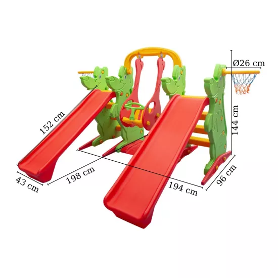 Kaydıraklı Salıncak Set C Yeşil