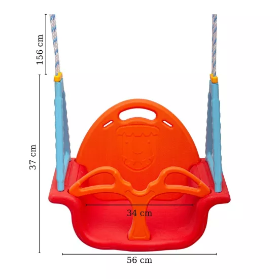 İpli Boncuk Salıncak Kırmızı