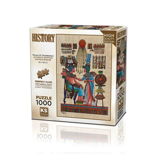 20743 PUZZLE 1000 PAPİRUS THRONE OF TUTANKHAMUN