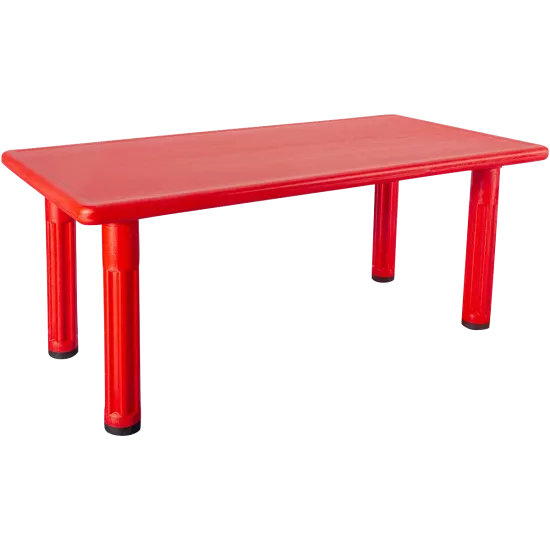 Kral Masa Plastik Ayaklı Kırmızı