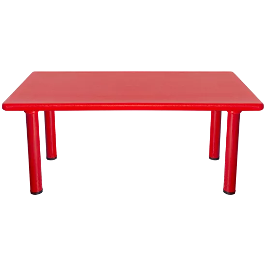 Kral Masa Metal Ayaklı Kırmızı