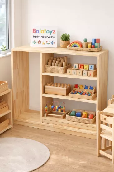 Montessori Duyu Materyal Dolabı
