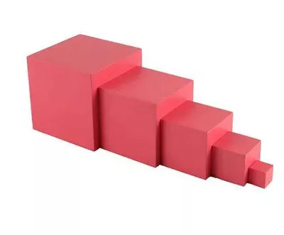 Montessori toddler pembe kule