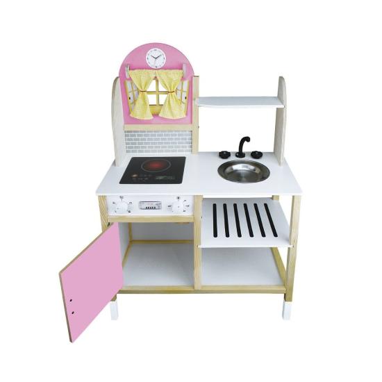 T1012 AHŞAP MUTFAK PEMBE LEDSİZ