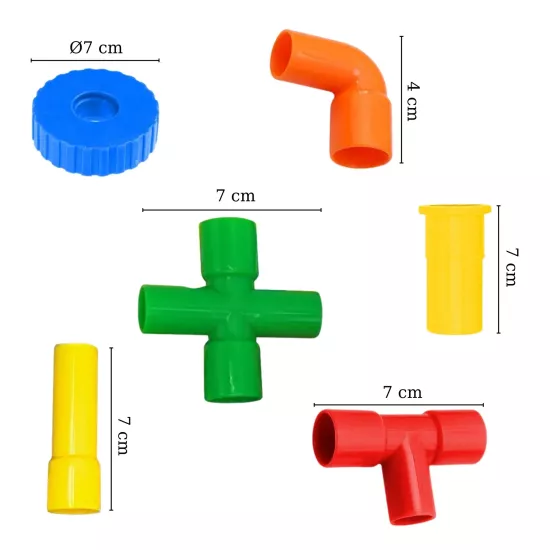 Tekerlekli Boru Lego 72 Parça