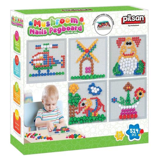 03 333 EĞİTİCİ MANTAR VE DÜĞMELER 514 PARÇA