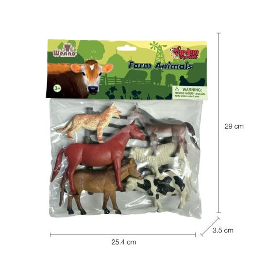 9115,9116,9117 Poşette 9 parça Hayvan Seti