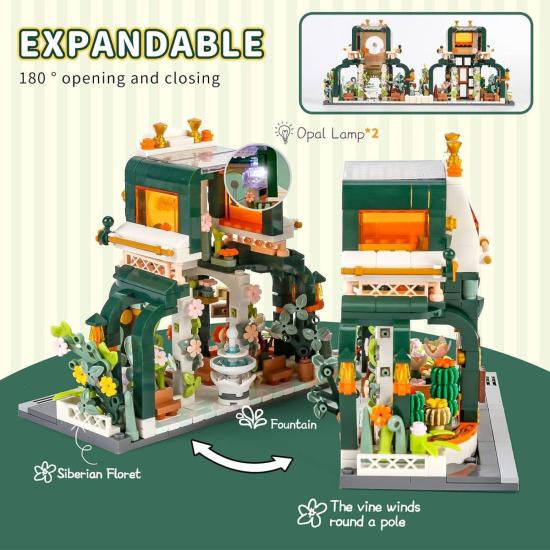 JK2362 Jaki Block - Monet’in Botanik Bahçesi 867 Parça Yapım Seti