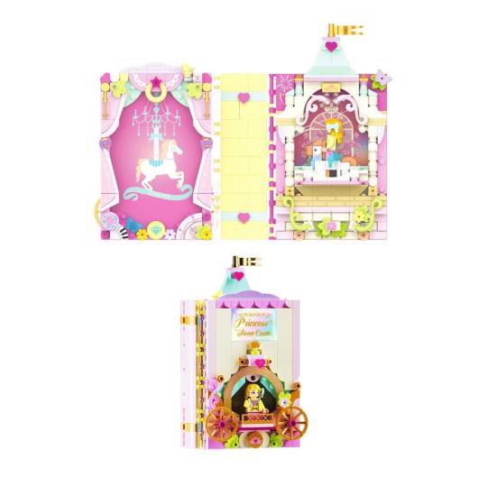 JK8251 Jaki Block - Prenses Hikaye Kitap Sahnesi 491 Parça Yapım Seti