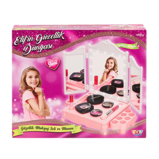 ZEY2044 LED Işıklı Elif’in Güzellik Dünyası Makyaj Seti -Zey Toys