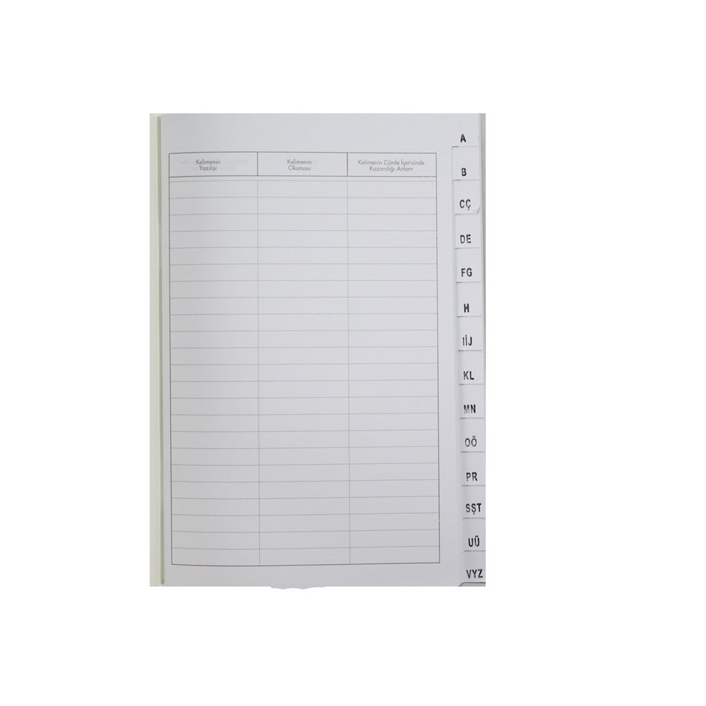 Türkçe Sözlük Defteri