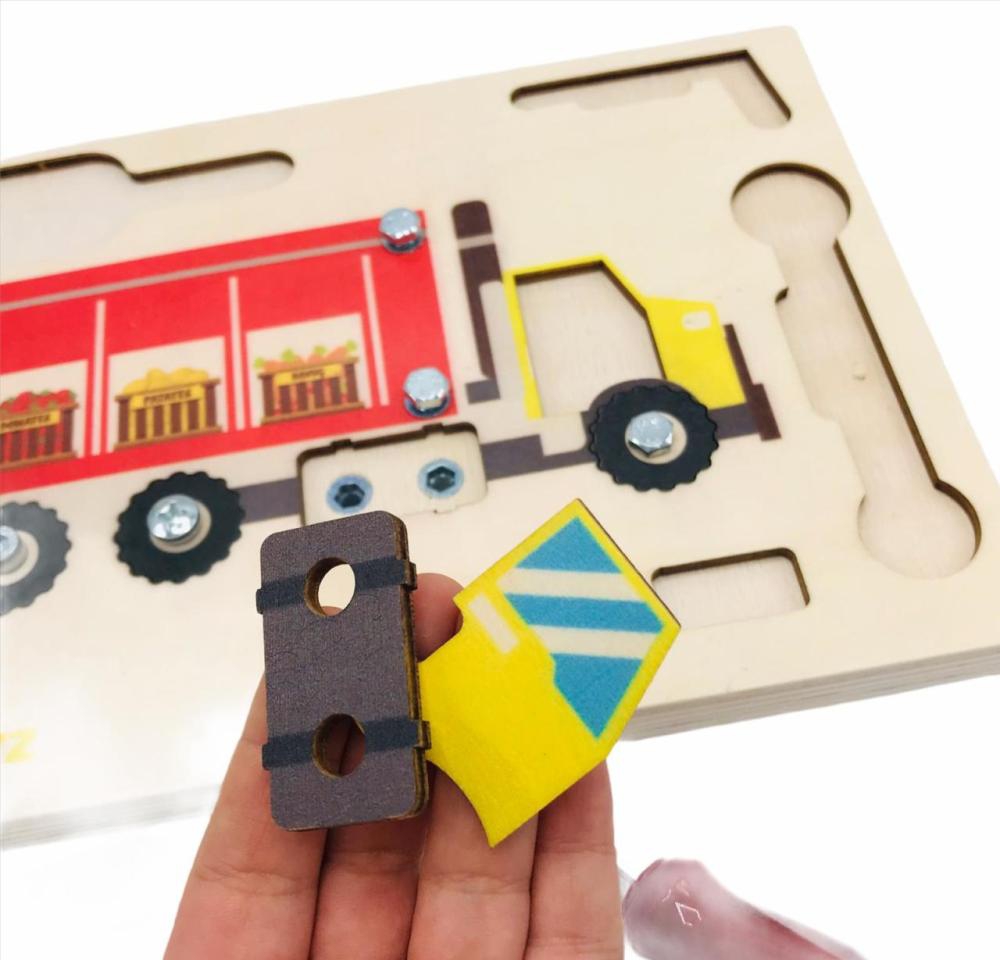 Montessori 3 ’ lü Vidalama Seti ( Kamyon )